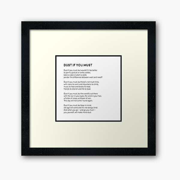 Item preview, Dust If You Must designed and sold by Emily Erley.