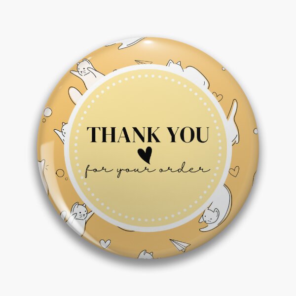 Item preview, Thank You For Your Order Small Business Appreciation - Cat Pattern designed and sold by Absolute-Garlic.