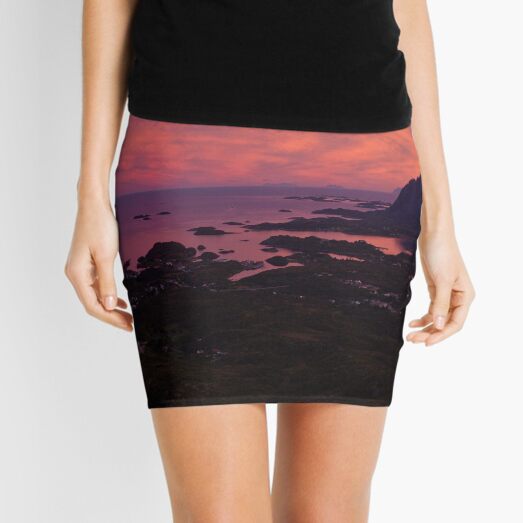 Sunset in Norway Mini Skirt