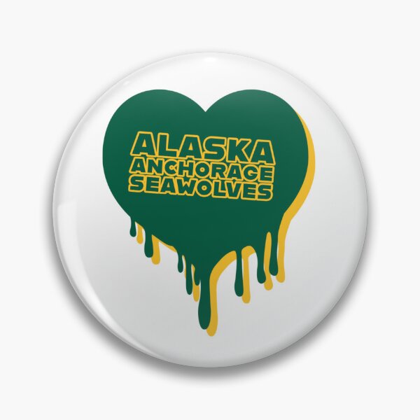 Item preview, Alaska Anchorage Seawolves Melty Heart Logo designed and sold by eNVy Co.