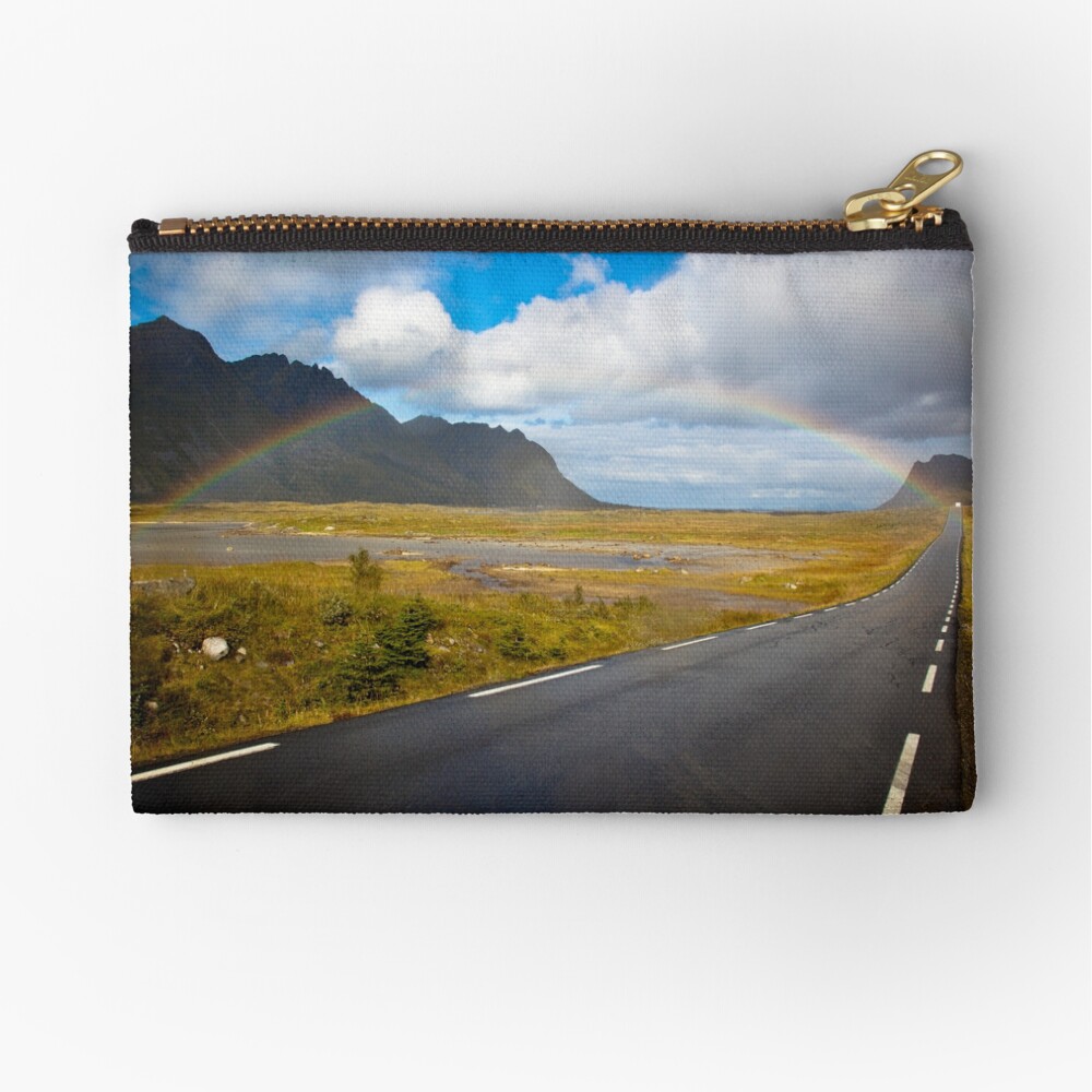 Rainbow in Norway Zipper Pouch