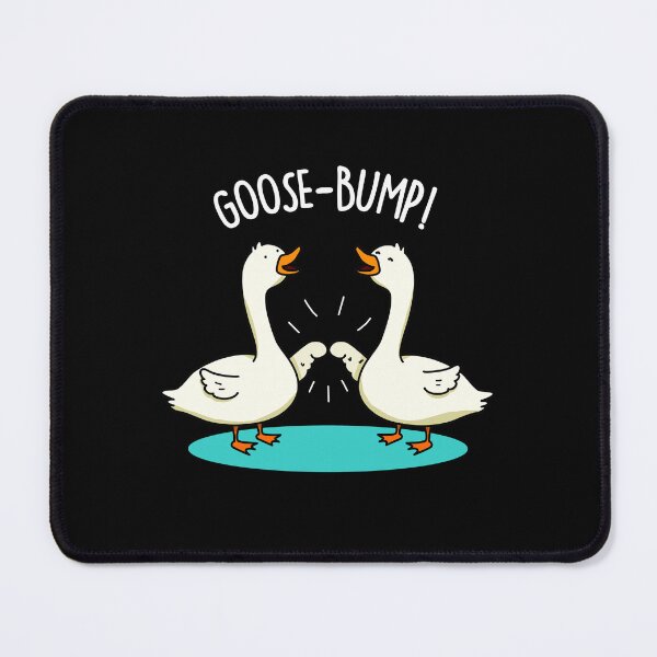 Item preview, Goose Bumps Funny Goose Puns (Dark BG) designed and sold by punnybone.