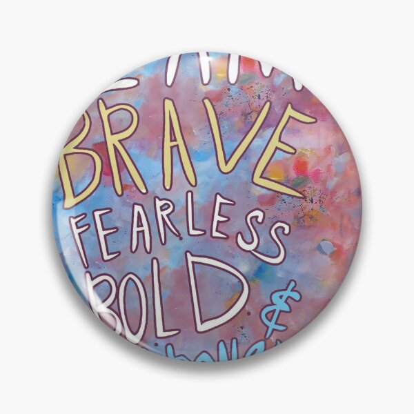 Item preview, Elephant Art Watercolor Colorful Classic I am brave fearless bold & strong designed and sold by HildegardBusch.