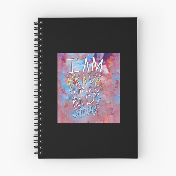 Item preview, Elephant Art Watercolor Colorful Classic I am brave fearless bold & strong designed and sold by HildegardBusch.