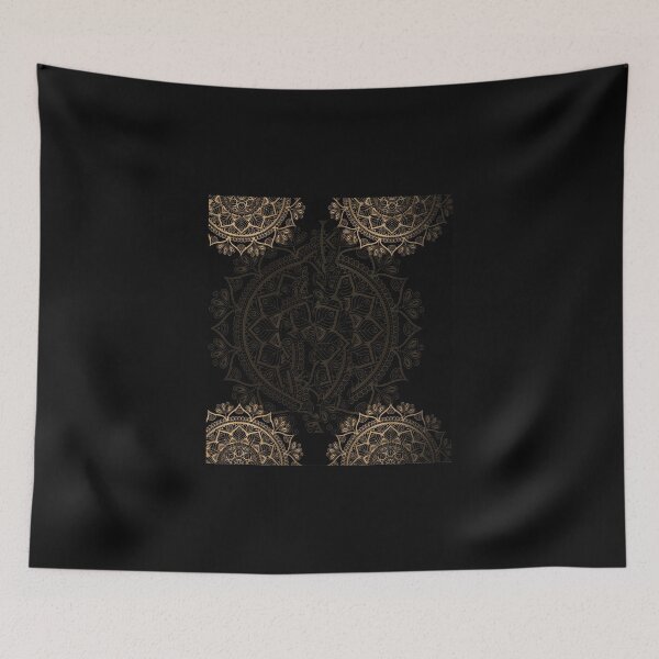 Item preview, Fox Feathers Native american Texture Mandala Art designed and sold by HildegardBusch.