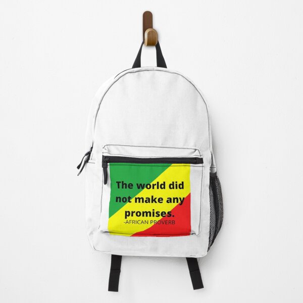 Item preview, African proverb. The world did not make any promises. designed and sold by AfricanProverbs.