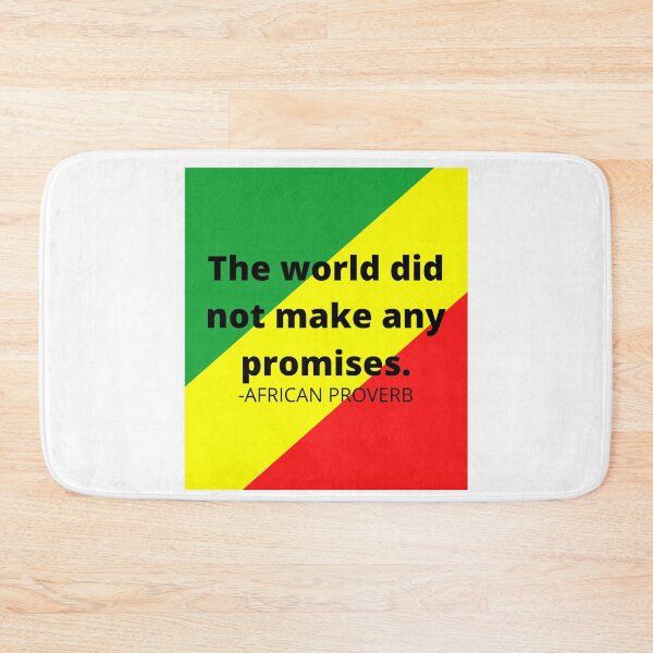 Item preview, African proverb. The world did not make any promises. designed and sold by AfricanProverbs.