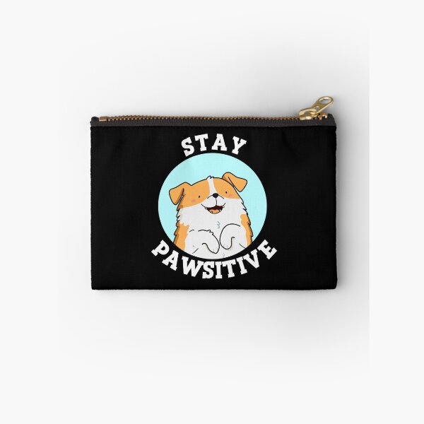 Item preview, Stay Pawsitive Funny Dog Puns (Dark BG) designed and sold by punnybone.