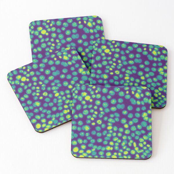Item preview, Green nuclei in epithelial cells. Express yourself with cellular biology! designed and sold by ArtByScience.