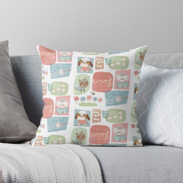 Woof! Throw Pillow