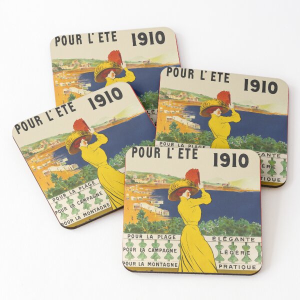 Item preview, POUR L' ETE TOILES FRAUDET 1910 Vintage French Clothing Fashion Store Poster by Leonetto Cappiello designed and sold by retroposters.