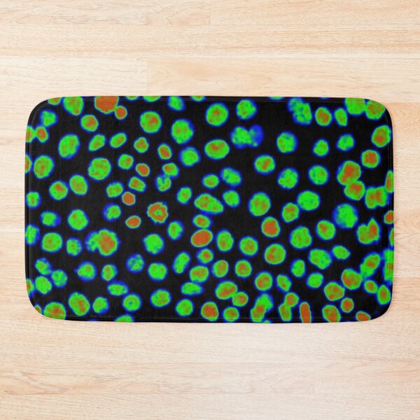 Item preview, Red and Green nuclei in epithelial cells. Express yourself with cellular biology! designed and sold by ArtByScience.