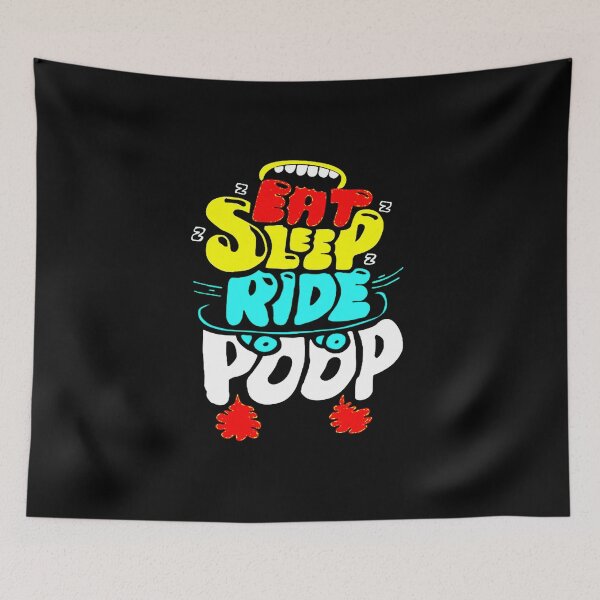 Item preview, EAT SLEEP RIDE POOP designed and sold by SuaveDesigner.