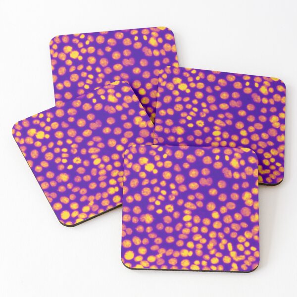 Item preview, Orange and purple nuclei in epithelial cells. Express yourself with cellular biology! designed and sold by ArtByScience.