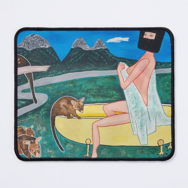 Item preview, Mistress Kelly Bathes in the Wilderness with Possums designed and sold by JDLPaintings.
