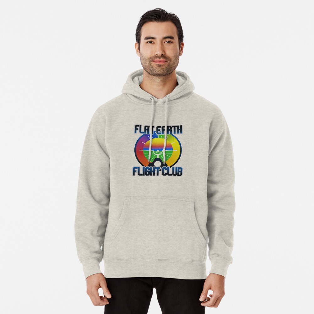 flat earth club hoodie