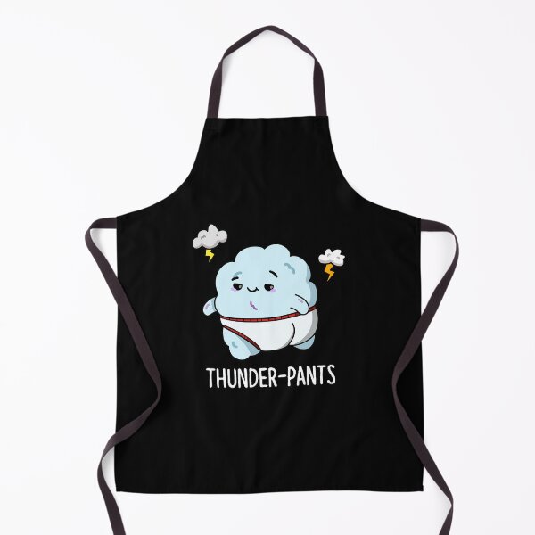 Item preview, Thunderpants Funny Cloud Weather Puns (Dark BG) designed and sold by punnybone.