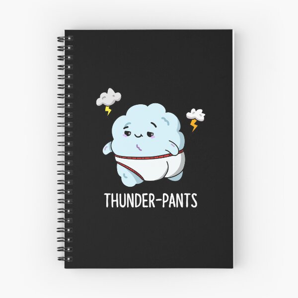 Item preview, Thunderpants Funny Cloud Weather Puns (Dark BG) designed and sold by punnybone.