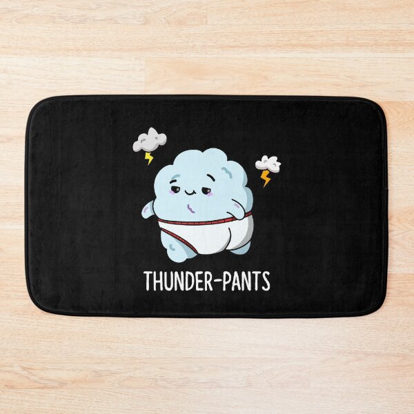 Item preview, Thunderpants Funny Cloud Weather Puns (Dark BG) designed and sold by punnybone.