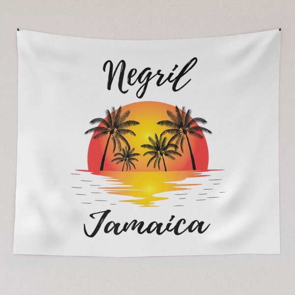 Item preview, Retro Cool Negril Jamaica Reflecting Sunset designed and sold by MikamPisung.