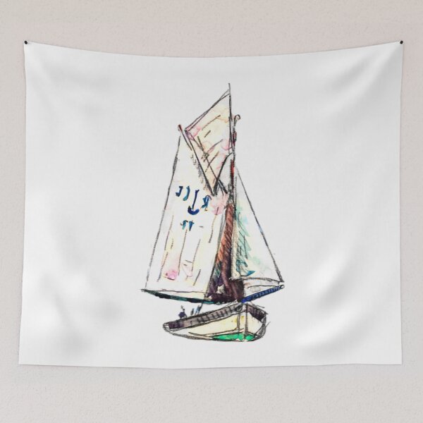 Item preview, Sailing Boat Drawing, For Water Sports Sailors designed and sold by MikamPisung.