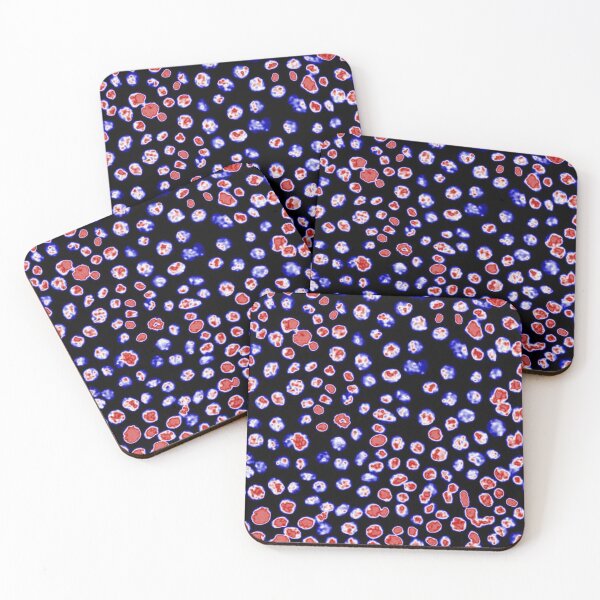 Item preview, Red white and blue nuclei in epithelial cells. Express yourself with cellular biology! designed and sold by ArtByScience.