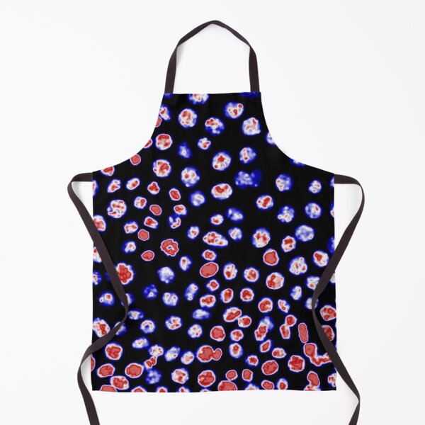 Item preview, Red white and blue nuclei in epithelial cells. Express yourself with cellular biology! designed and sold by ArtByScience.