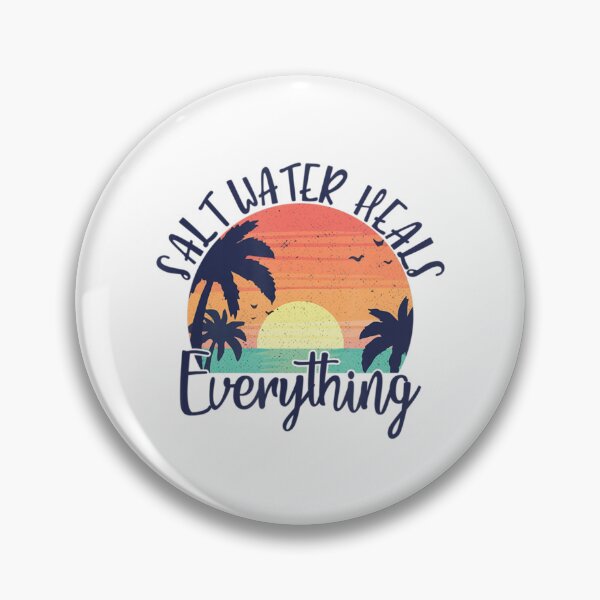 Item preview, Saltwater Heals Everything Retro Vacation Summer designed and sold by MikamPisung.