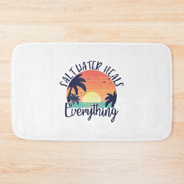 Item preview, Saltwater Heals Everything Retro Vacation Summer designed and sold by MikamPisung.