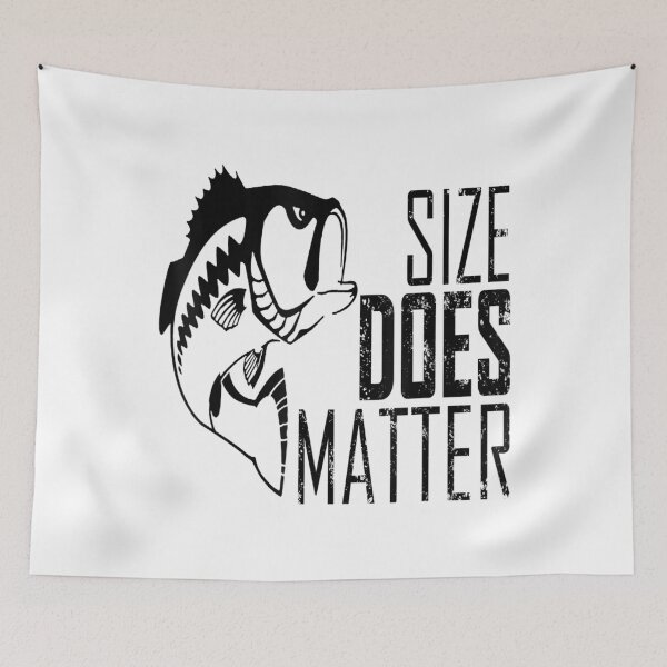 Item preview, Size Does Matter Fish Fishing Fisherman designed and sold by MikamPisung.