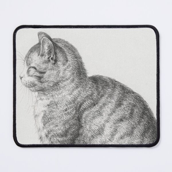 Item preview, Cat Art, Black and White Vintage Art designed and sold by vintagevivian.