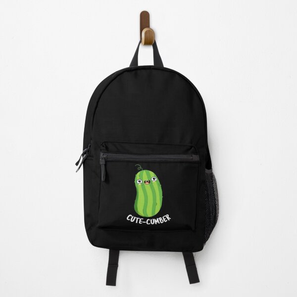 Item preview, Cute-cumber Funny Cucumber Puns (Dark BG) designed and sold by punnybone.