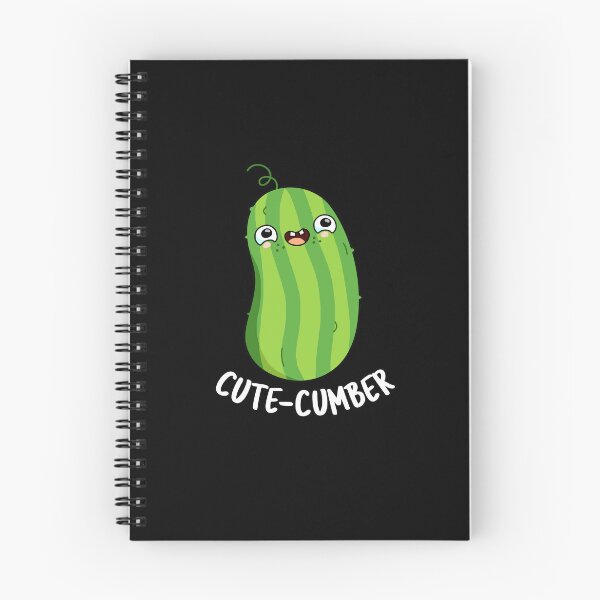 Item preview, Cute-cumber Funny Cucumber Puns (Dark BG) designed and sold by punnybone.