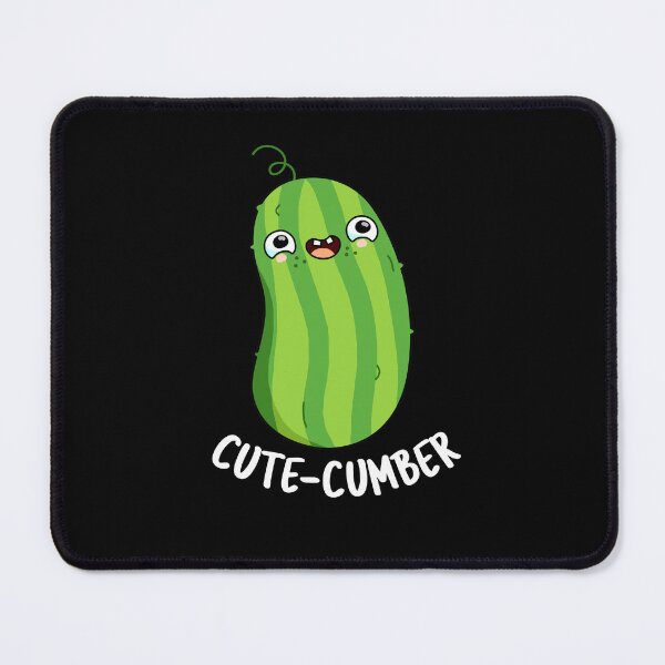 Item preview, Cute-cumber Funny Cucumber Puns (Dark BG) designed and sold by punnybone.