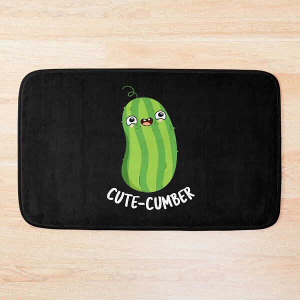 Item preview, Cute-cumber Funny Cucumber Puns (Dark BG) designed and sold by punnybone.