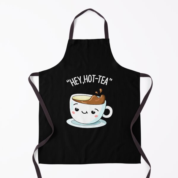 Item preview, Hey Hot-Tea Funny Cuppa Tea Puns (Dark BG) designed and sold by punnybone.