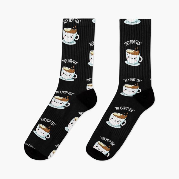 Item preview, Hey Hot-Tea Funny Cuppa Tea Puns (Dark BG) designed and sold by punnybone.
