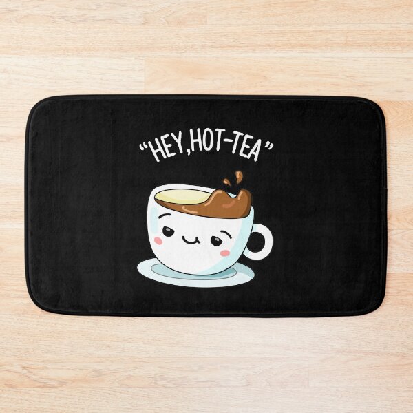 Item preview, Hey Hot-Tea Funny Cuppa Tea Puns (Dark BG) designed and sold by punnybone.