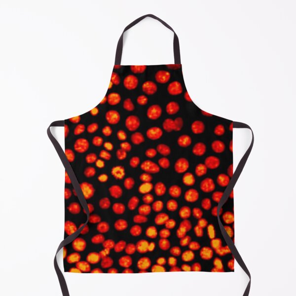 Item preview, Red hot nuclei in epithelial cells. Express yourself with cellular biology! designed and sold by ArtByScience.