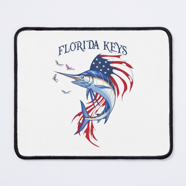 Item preview, Us Flag Patriotic Sailfish And Marlin Florida Keys designed and sold by MikamPisung.
