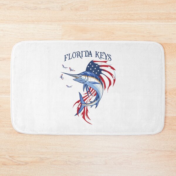 Item preview, Us Flag Patriotic Sailfish And Marlin Florida Keys designed and sold by MikamPisung.