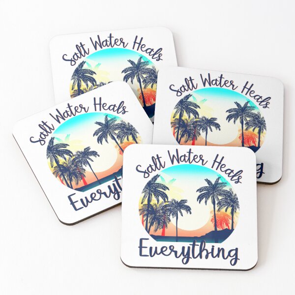 Item preview, Vintage Beach Vacation Saltwater Heals Everything designed and sold by MikamPisung.