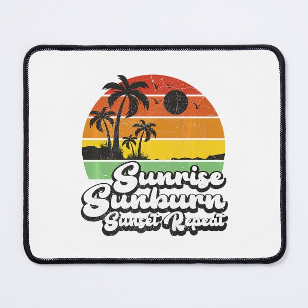 Item preview, Vintage Beach Vacation Summer Sunrise Sunburn Sunset Repeat designed and sold by MikamPisung.