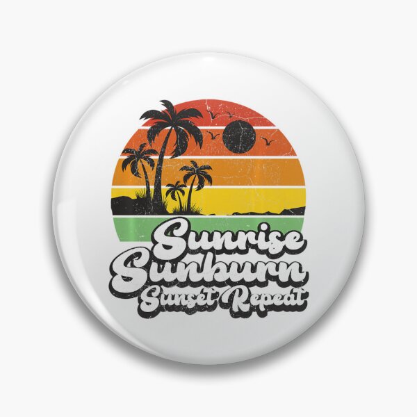 Item preview, Vintage Beach Vacation Summer Sunrise Sunburn Sunset Repeat designed and sold by MikamPisung.