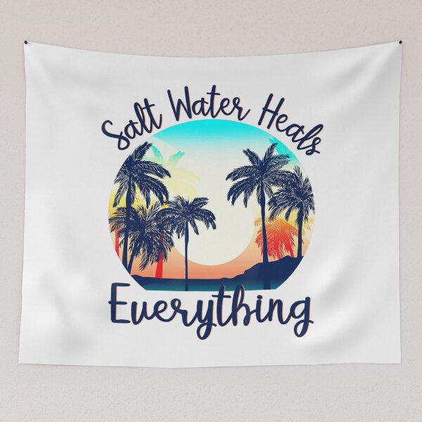 Item preview, Vintage Beach Vacation Saltwater Heals Everything designed and sold by MikamPisung.