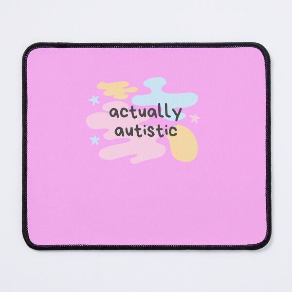 Item preview, actually autistic - starry pink yellow and blue designed and sold by snail-galaxy.