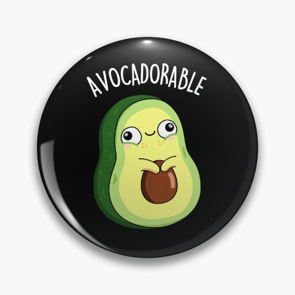 Item preview, Avoc-adorable Funny Avocado Puns (Dark BG) designed and sold by punnybone.