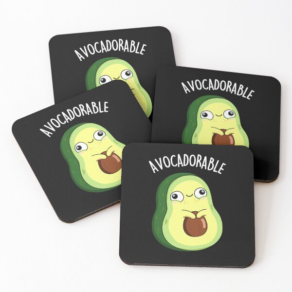 Item preview, Avoc-adorable Funny Avocado Puns (Dark BG) designed and sold by punnybone.