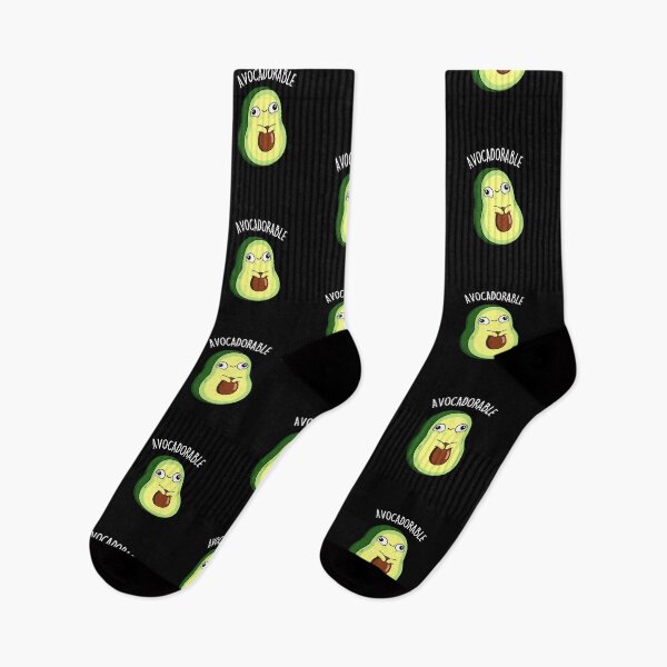 Item preview, Avoc-adorable Funny Avocado Puns (Dark BG) designed and sold by punnybone.