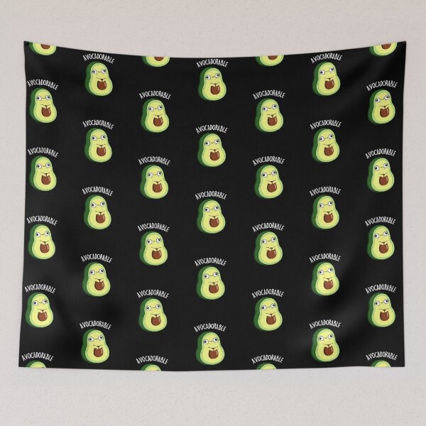 Item preview, Avoc-adorable Funny Avocado Puns (Dark BG) designed and sold by punnybone.